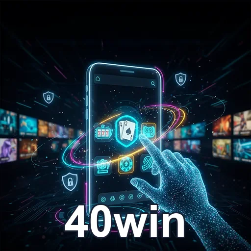 Imagem do aplicativo 40win exibido na tela, representando soluções do site 40win para otimização e desempenho.