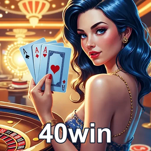 Imagem do cassino no site 40win, com jogadas e apostas, promovendo diversão e entretenimento.