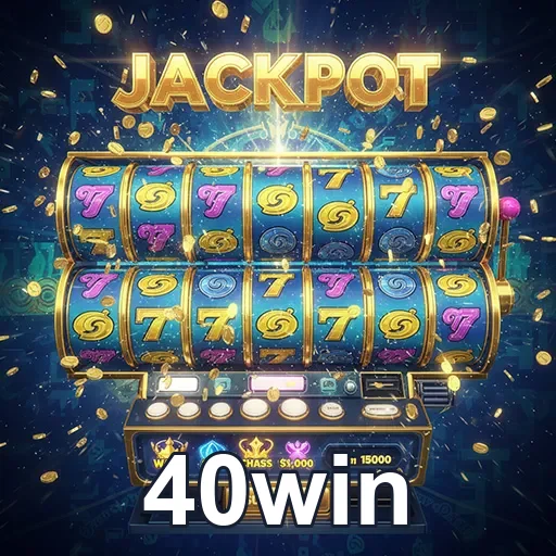 Imagem de um caça-níqueis do 40win, site de jogos de cassino, destacando slots e entretenimento.